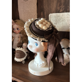 Little Hazelnut Chocolate Color OP Fake Two-Piece by Rose Weaving Poetry (RWP02)